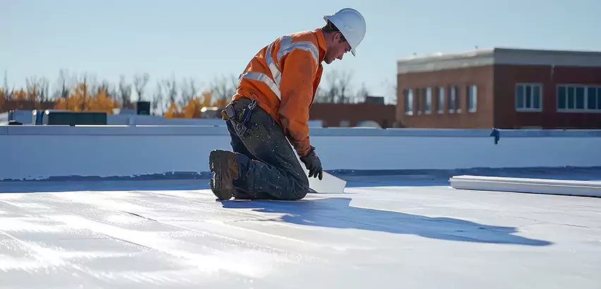 Flat Roof Drain Installation in Saint Charles