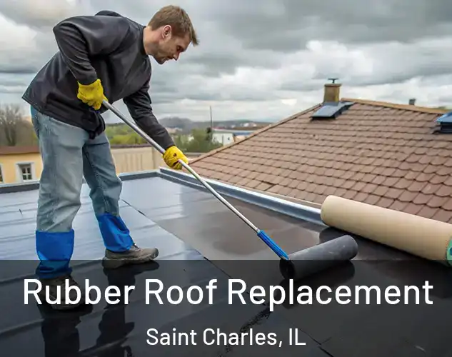  Rubber Roof Replacement Saint Charles, IL